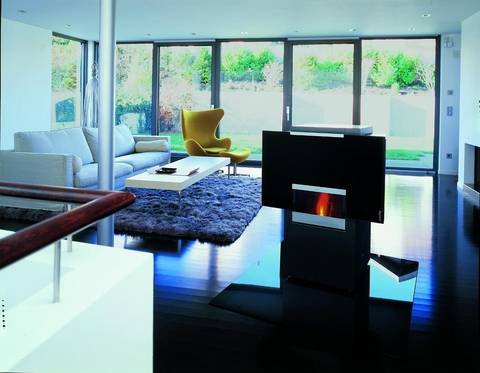 Ob innovative Pelletofen-Technik mit Holzpellets zum Beheizen eines